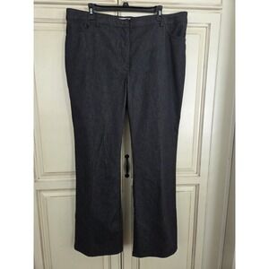 Sag Harbor Slimming Solutions Sorbet Splash Pants Women's 16 Indigo‎ Work Casual